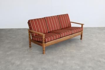 brutalist bank | vintage sofa | jaren 60 | eiken beschikbaar voor biedingen