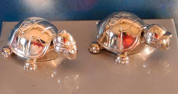My teeth, my curling (child).Turtle. Silverplated. Zie tekst beschikbaar voor biedingen