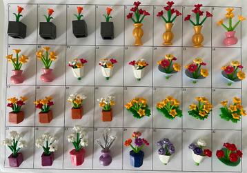 Losse boeketten of vaas met bloemen beschikbaar voor biedingen