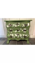 Mooie brocante Buikkastje groen, Huis en Inrichting, Kasten | Ladekasten, Ophalen