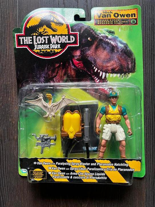 Kenner Jurassic Park Nick van Owen, Kinderen en Baby's, Speelgoed | Actiefiguren, Zo goed als nieuw, Ophalen of Verzenden