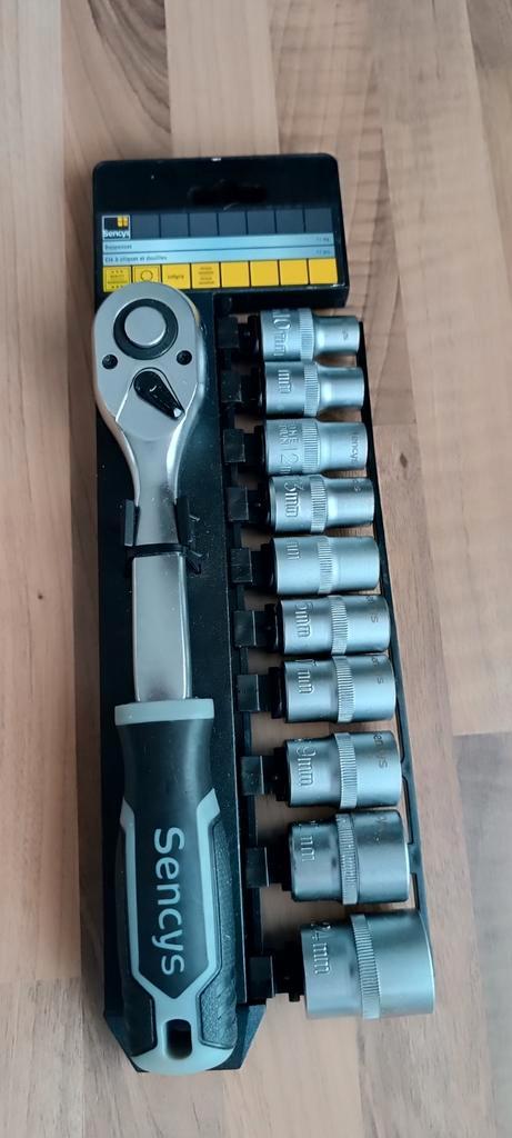 Sencys dopsleutelset 11 stuks, Doe-het-zelf en Verbouw, Gereedschap | Handgereedschap, Nieuw, Ophalen of Verzenden