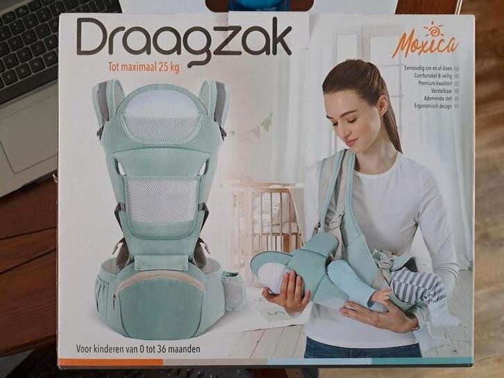Moxica Draagzak - Tot 25kg!, Kinderen en Baby's, Babydragers en Draagdoeken, Nieuw, Draagzak, Buik of Rug, Overige merken, Ophalen of Verzenden