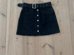 Zwarte Denim Mini-Rok mt Riem - Maat 36, Zwart, Ophalen of Verzenden, Zo goed als nieuw, Maat 36 (S)