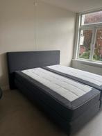Auping bed boxspring grijs 210x180, Huis en Inrichting, Ophalen, 210 cm, Tweepersoons, 180 cm