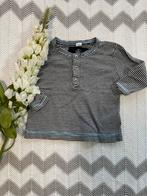 Marineblauw/wit gestreepte longsleeve, Petit Bateau, maat 68, Gebruikt, Ophalen of Verzenden, Petit Bateau, Jongetje