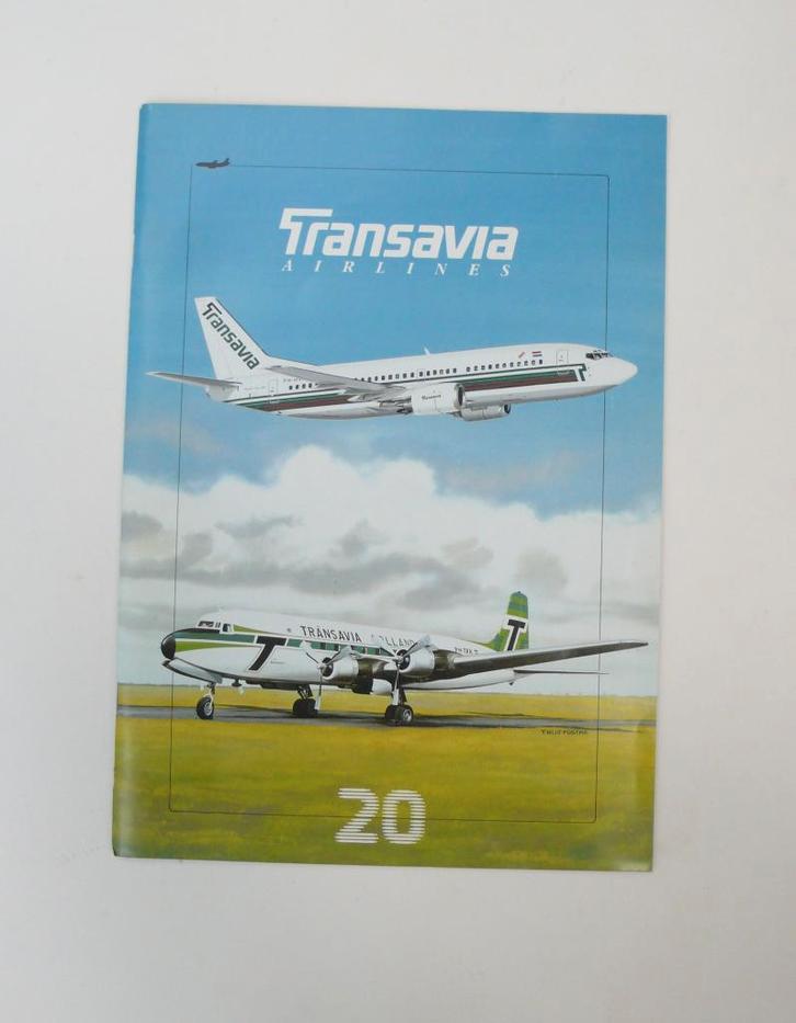 Transavia Jubileum Magazine uit 1986, Verzamelen, Luchtvaart en Vliegtuigspotten, Zo goed als nieuw, Boek of Tijdschrift, Ophalen of Verzenden
