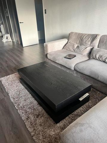 Salontafel Bink Zwart Eiken Fineer beschikbaar voor biedingen
