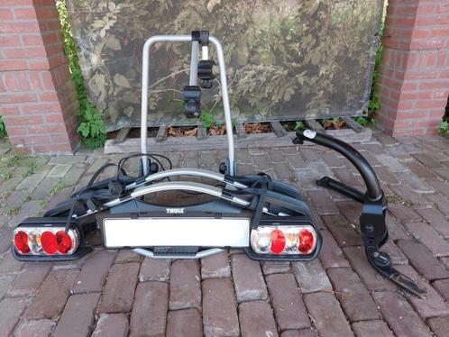 Thule fietsendrager z.g.a.n., Auto diversen, Fietsendragers, Zo goed als nieuw, Trekhaakdrager, 2 fietsen, Brede banden, Elektrische fiets
