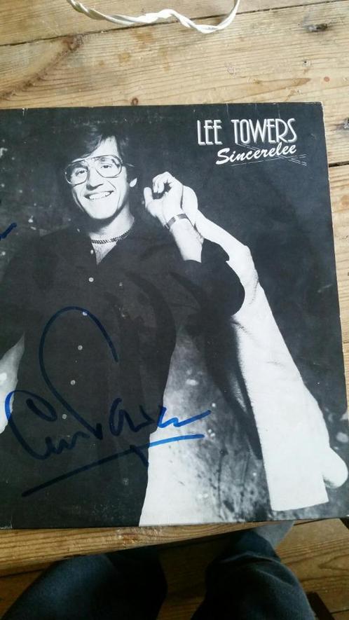 GESIGNEERDE LP LEE TOWERS SINCERELEE, Cd's en Dvd's, Vinyl | Nederlandstalig, Zo goed als nieuw, Levenslied of Smartlap, 12 inch