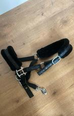 Zwart shetland halster met zwart bond en glitters, Dieren en Toebehoren, Ophalen of Verzenden, Zo goed als nieuw, Overige soorten