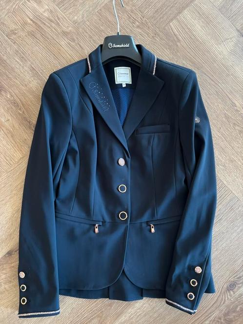 Wedstrijdjasje Samshield victorine crystal fabric Navy 34, Dieren en Toebehoren, Paardrijkleding, Zo goed als nieuw, Dames, Bovenkleding