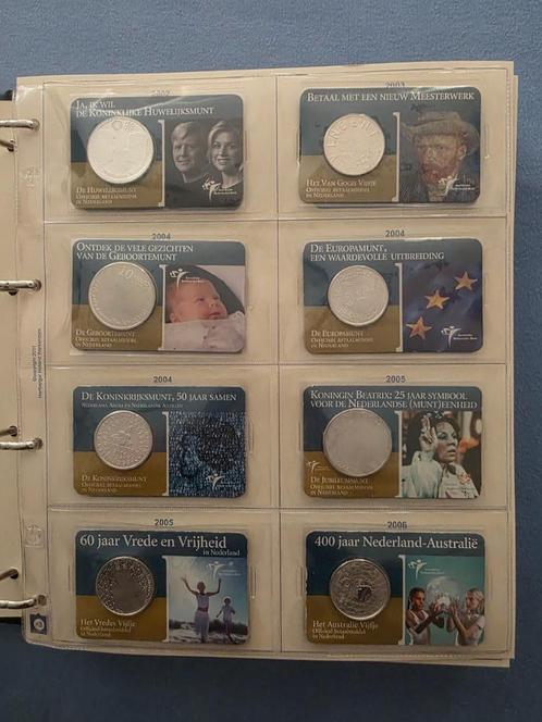 Coincard 2002/2004 de eerste 4 Coincards perfecte staat !!, Postzegels en Munten, Munten | Nederland, Losse munt, Euro's, Koningin Beatrix