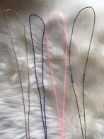 Zwarte ketting ibiza boho stijl, Verzenden, Zo goed als nieuw, Zwart, Overige materialen