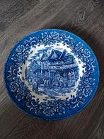 Royal Tudor blauw wandbord, Ophalen of Verzenden