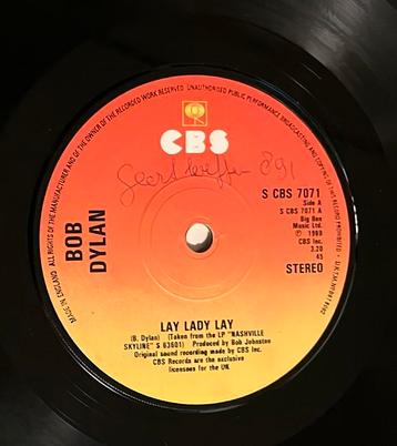 Bob Dylan - Lay Lady Lay 7” UK 70s beschikbaar voor biedingen