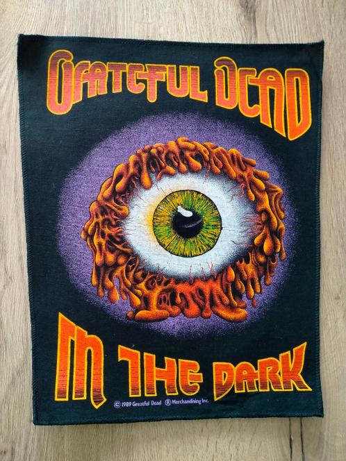 Grateful Dead in the dark 1989 vintage backpatch back patch, Verzamelen, Muziek, Artiesten en Beroemdheden, Zo goed als nieuw