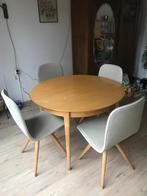 Pastoe eettafel met stoelen jaren 50, Huis en Inrichting, Tafels | Eettafels, Ophalen, Gebruikt, 100 tot 150 cm, Vintage / jaren 50