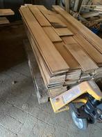 Partij tand en groef planken eik, Doe-het-zelf en Verbouw, Hout en Planken, Ophalen, Minder dan 25 mm, Eiken, Zo goed als nieuw