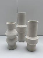 HK Living Speckled Clay Vazen Set, Huis en Inrichting, Woonaccessoires | Vazen, Ophalen, Wit, Aardewerk of Porselein, Nieuw