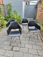 Eetkamerstoelen van Light&Living, Huis en Inrichting, Stoelen, Gebruikt, Zwart, Leer, Ophalen of Verzenden