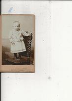 CdV Ventje met rok op een stoel, Ophalen of Verzenden, Voor 1920, Ongelopen, Zuid-Holland