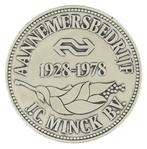 Onbekend - Penning, 1978 : Aannemingsbedrijf J.C. Minck, Verzenden, Zilver, Nederland