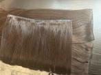 Hair extensions haar weave weften / NIEUWSTAAT donkerbruin, Ophalen of Verzenden, Zo goed als nieuw, Pruik of Haarverlenging