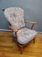 Stoel, Ophalen, Hout, Gebruikt, Blauw