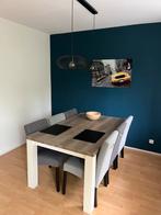 Eethoek met 6 stoelen, Ophalen, 100 tot 150 cm, Zo goed als nieuw, Vijf personen of meer