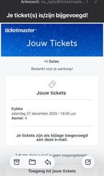 Kybba Melkweg 19:00-23:00 - 2 TICKETS, Tickets en Kaartjes, Twee personen, December