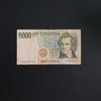 5000 lira Italië #066, Postzegels en Munten, Bankbiljetten | Europa | Niet-Eurobiljetten, Verzenden, Italië, Los biljet