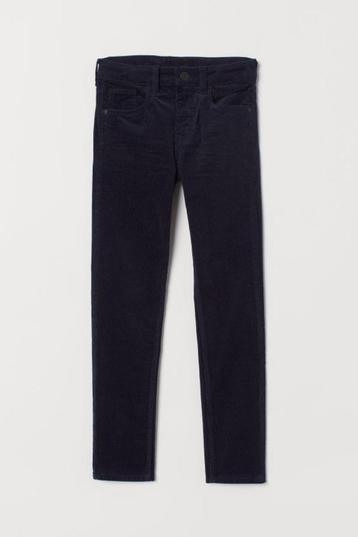 H&M jongens corduroy broek donkerblauw maat 158 beschikbaar voor biedingen