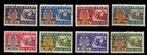 Curaçao Luchtpost nr. 61-68 Landkaart 1946 gestempeld, Ophalen of Verzenden, Gestempeld