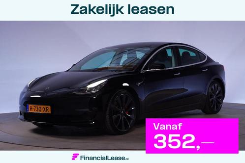 Tesla Model 3 Performance 462pk AWD 75 kWh [ Panorama Leder, Auto's, Tesla, Bedrijf, Lease, Financial lease, Model 3, ABS, Achteruitrijcamera
