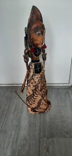 Antieke wajang golek pop met massief houten voet, Ophalen, Gebruikt