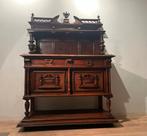 Antieke houten kast met marmeren blad, Antiek en Kunst, Antiek | Meubels | Kasten, Ophalen