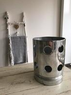 aluminium kandelaar/windlicht/pot 25,5x19,5 cm, Huis en Inrichting, Woonaccessoires | Kandelaars en Kaarsen, 25 tot 50 cm, Ophalen of Verzenden