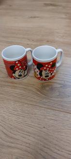 2 minnie mouse bekers, Ophalen of Verzenden, Zo goed als nieuw, Overige stijlen, Kop(pen) en/of Schotel(s)