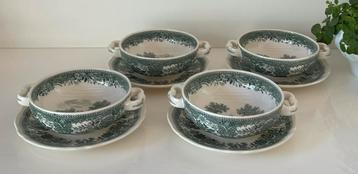 4 Villeroy & Boch Burgenland soepkommen met schotel beschikbaar voor biedingen