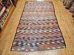 Vintage handgeweven perzische wollen kelim 296x170, Huis en Inrichting, Info@SlatsAntiek.nl, Tweedehands, 150 tot 200 cm, 200 cm of meer
