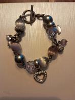 Paarse Ti Sento armband, Ophalen of Verzenden, Zo goed als nieuw, Paars, Zilver