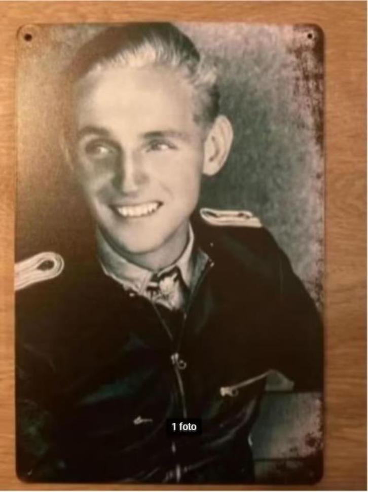 Wandbordje Luftwaffe piloot Erich Hartmann Duitsland, Verzamelen, Militaria | Tweede Wereldoorlog, Luchtmacht, Embleem of Badge
