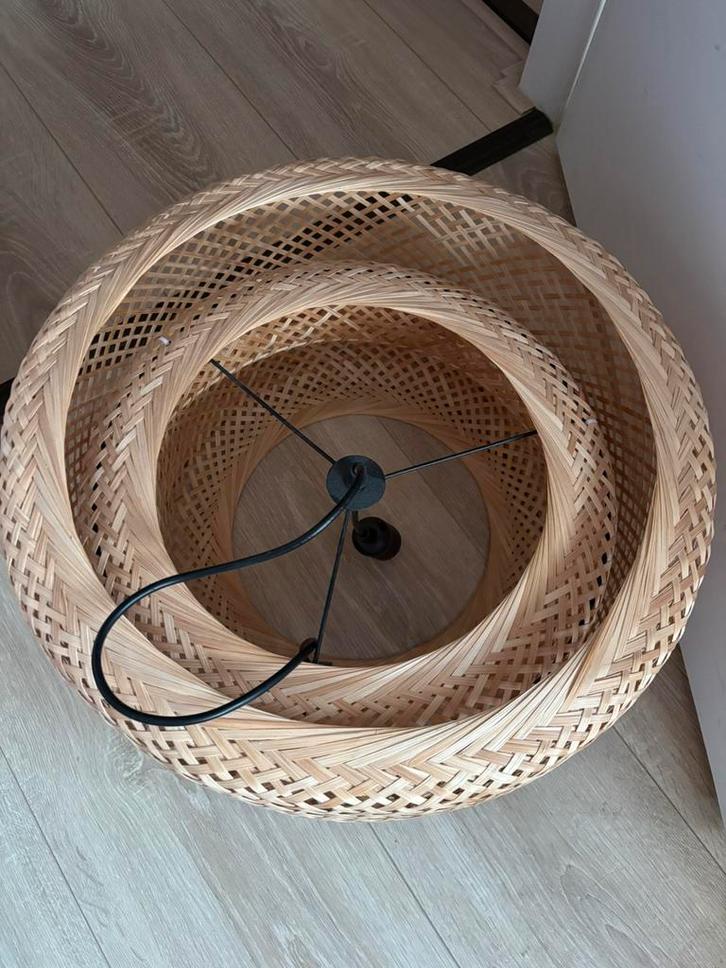 Ikea sinnerlig, Huis en Inrichting, Lampen | Hanglampen, Zo goed als nieuw, Minder dan 50 cm, Hout, Ophalen of Verzenden
