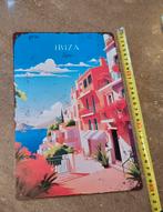 Metalen Ibiza Bord – Retro Wanddecoratie 2030 cm, Huis en Inrichting, Ophalen of Verzenden, Nieuw
