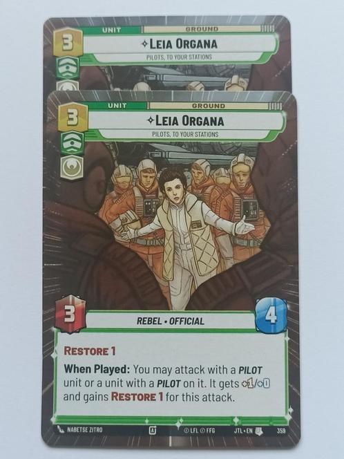 Star Wars U; JTL; Leia Organa; 359; Hyperspace, Hobby en Vrije tijd, Verzamelkaartspellen | Overige, Nieuw, Losse kaart, Ophalen of Verzenden