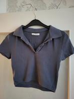 Pull&bear donkerblauwe top met kraag - maat M, Maat 38/40 (M), Blauw, Ophalen of Verzenden, Korte mouw