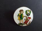 ADO Den Haag vernederd Ajax, emaille pin, Ophalen of Verzenden, Gebruikt, Overige onderwerpen