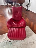 Leolux design Balou fauteuil met voetenbank, Huis en Inrichting, Fauteuils, Ophalen, Vintage Dutch design, Zo goed als nieuw, 75 tot 100 cm