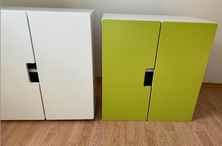 IKEA STUVA Kastje | Groen & Wit, Kinderen en Baby's, Kinderkamer | Commodes en Kasten, Gebruikt, Kast, Minder dan 90 cm, Minder dan 75 cm